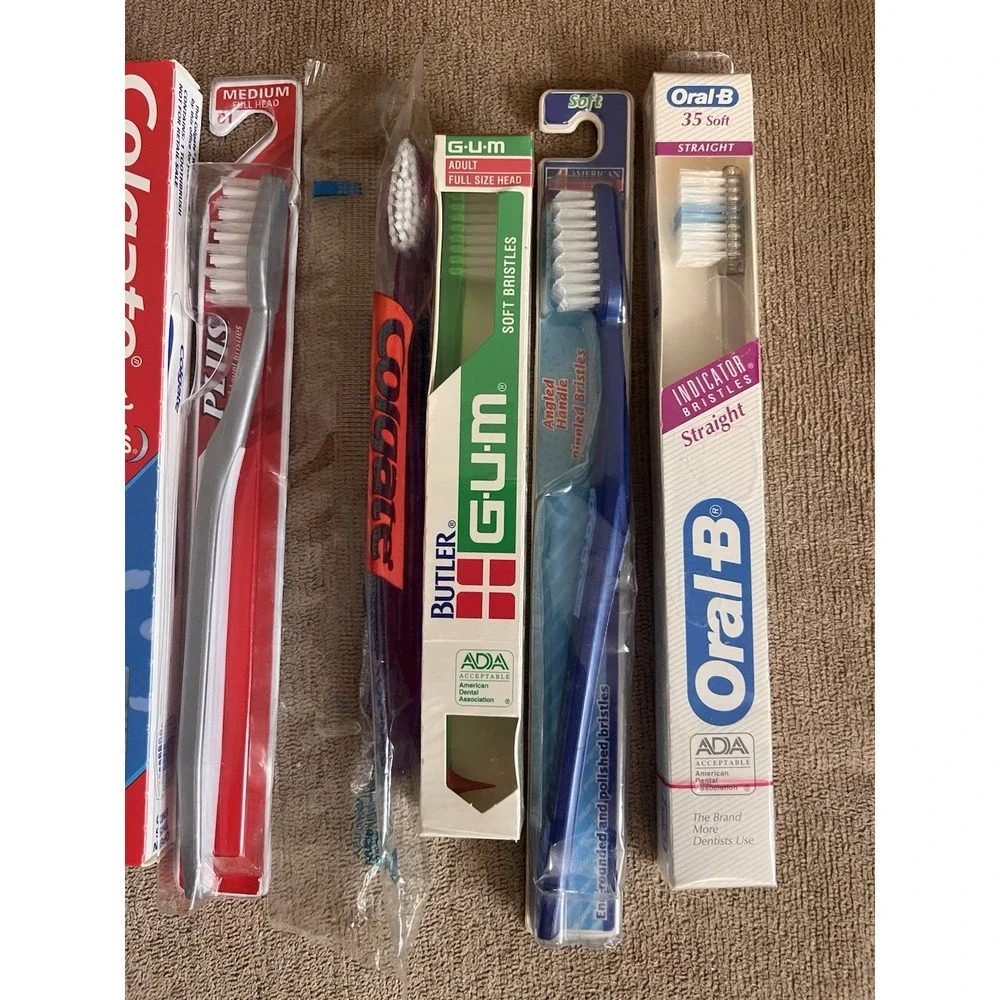 Vintage Lot Of 13 Toothbrush Oral-B Crest GUM 90s‎ Y2K Tooth Care